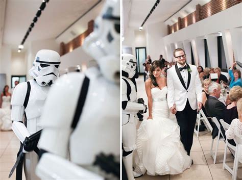 This Couple Had The Classiest Star Wars Wedding Ever With Lightsabers And Darth Vader Marriage