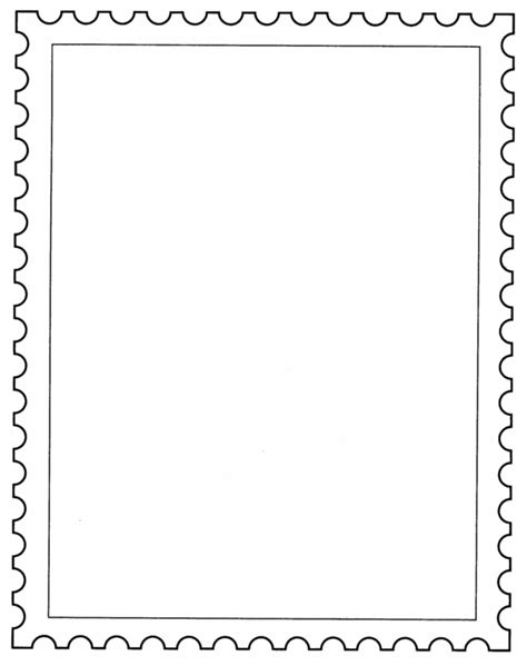 Postage Stamp Template Page Borders Borders And Frames Templates