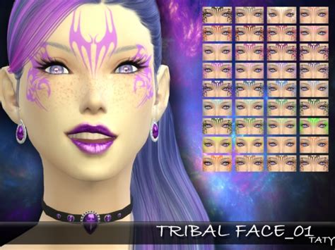 Taty Tribalface 01 By Tatygagg At Tsr Sims 4 Updates