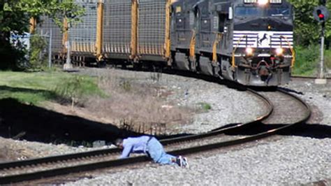 Drunk Man Gets Struck By Train And Walks Away Without A Scratch Youtube