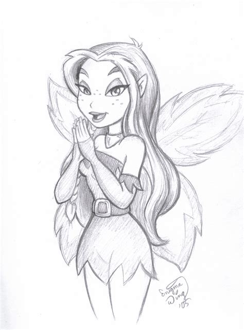 Pretty Fairy Drawing At Getdrawings Free Download