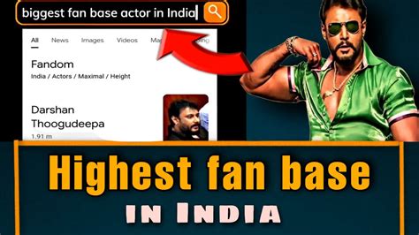 Biggest Fan Base Actor In India Challenging Star Darshan Dboss