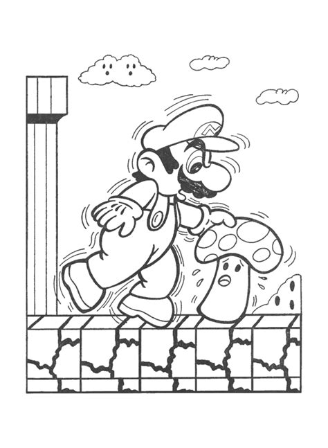 Printable coloring pages for kids. Super LikeLikes Video Game Art: Retro Mario & Bowser ...
