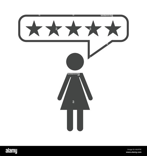 Customer Reviews Rating User Feedback Concept Vector Icon Flat Illustration On White