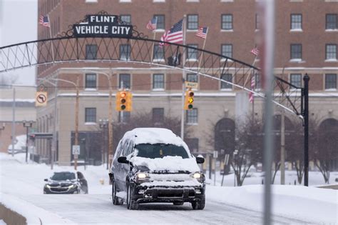 Snow Emergency Declared For Flint City Offices Closed As Winter Storm