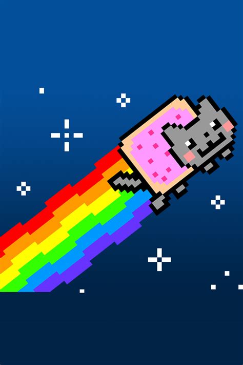 Nyan Cat Iphone Wallpaper By Jb72123 On Deviantart