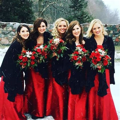The Best Bridesmaid Dress Choice For A Winter Wedding All For Fashion