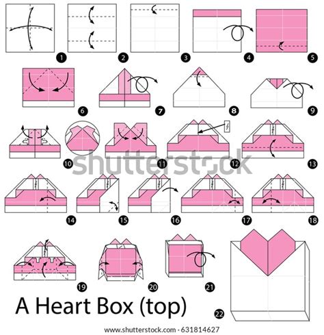 How To Make A Heart Box Out Of Paper Step By Step