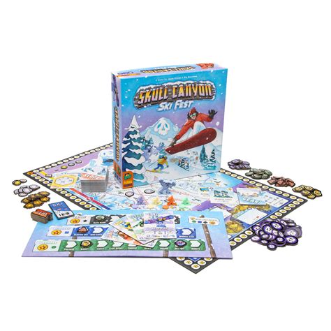Skull Canyon Ski Fest Board Game - Race Down the Slopes and Conquer the