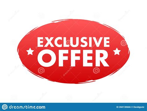 Exclusive Offer Label Badge Shop Now Vector Stock Illustration