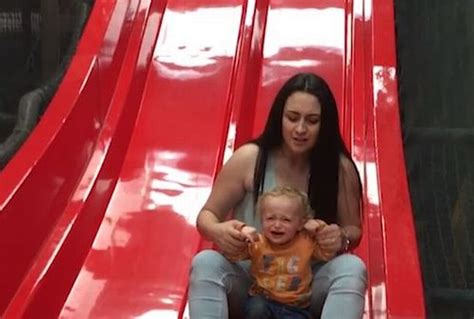The Horrific Moment A Toddlers Leg Snaps As Mum Takes Him On A Slide
