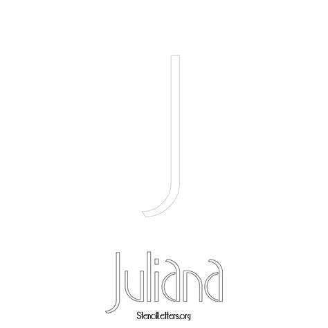 Juliana Free Printable Name Stencils With 6 Unique Typography Styles