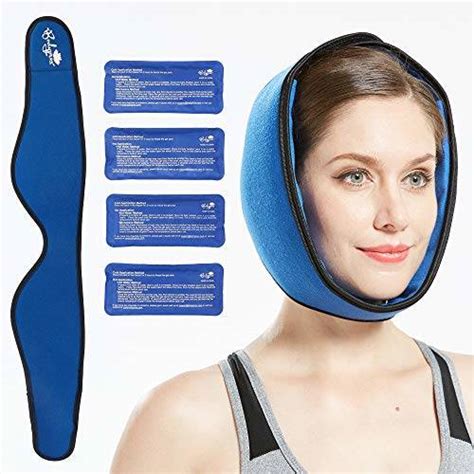 Face Ice Pack For Jaw Head And Chin Adjustable Hot And Cold Wrap For