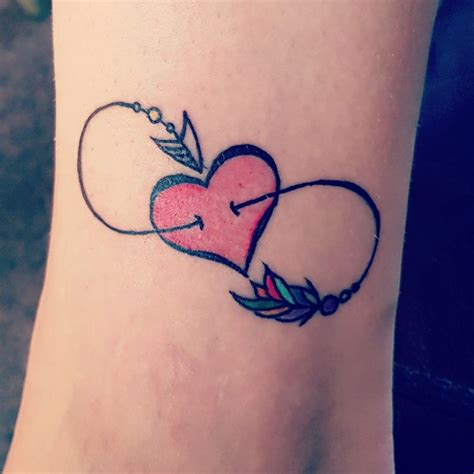 Rainbow Heart Infinity Tattoo Rainbow Heart Tattoos