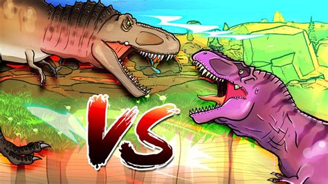 Dinosaurs Battle Tarbosaurus Vs Tyrannosaurus Youtube