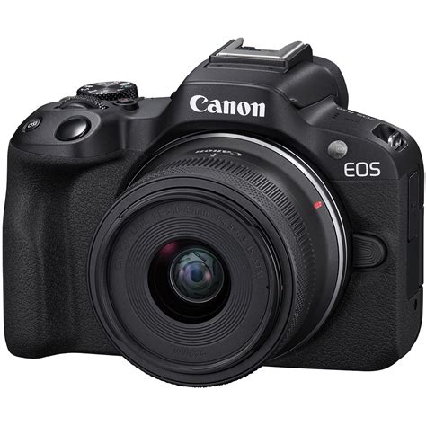 Canon Eos R50 Mirrorless Camera With 18 45mm Lens Black
