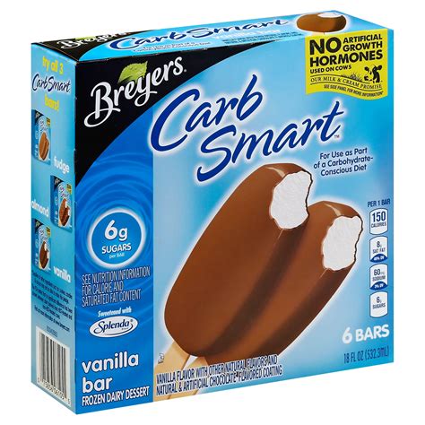Breyers Carb Smart Vanilla Ice Cream Bars Shop Bars And Pops At H E B