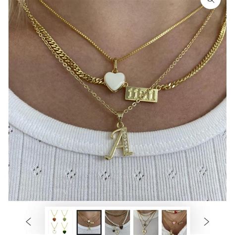 White Love Heart Evry Jewels Necklace Message Me Depop