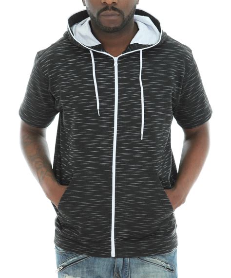 Imperious Imperious Mens Zip All The Way Up Short Sleeve Hoodie