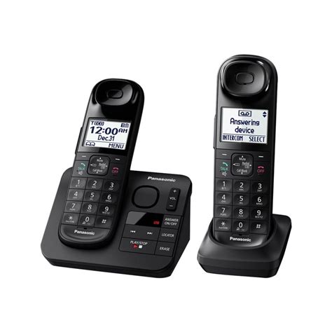 Panasonic Expandable Cordless 2 Phone Answering System With Comfort