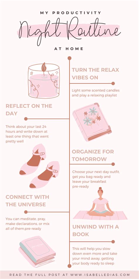 My Evening Productivity Routine Schedule For Women Self Care