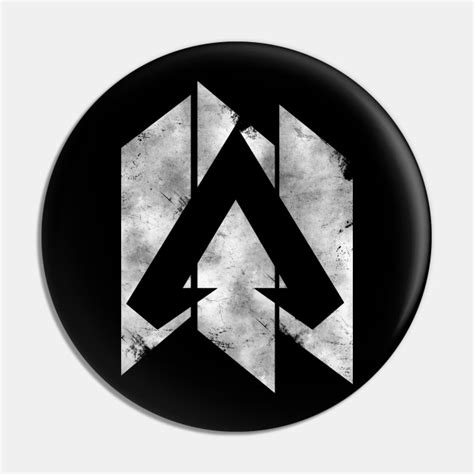 Apex Legends Banner Logo Distressed White Apex Legends Pin
