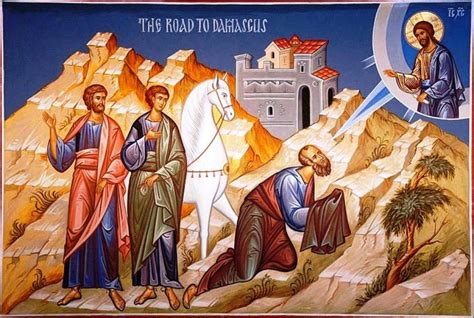 Recuerdo de la conversión de Pablo en el camino de Damasco, en