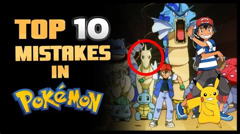 Top 10 Mistakes In The Pokémon Anime Pokémon Episode Errors Youtube