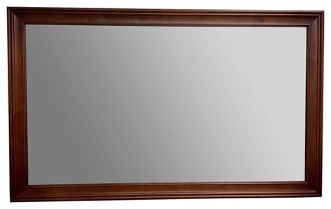 Ronbow Transitional Solid Wood Framed Bathroom Mirror Colonial Cherry