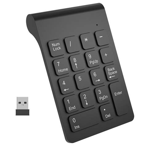 Wireless 24ghz 18 Keys Number Pad Numeric Keypad Keyboard For Laptop
