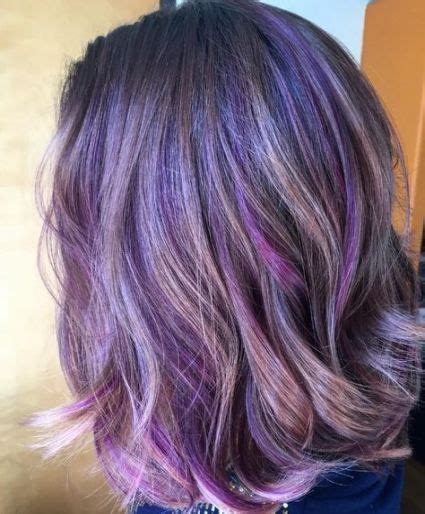 17 Ideas For Hair Gray Purple Haircuts Purple Hair Highlights
