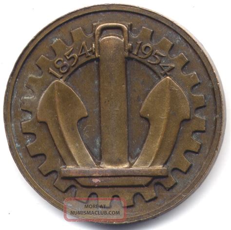 Union Of South Africa Natal Durban Centenary Medal 1954 Bronze
