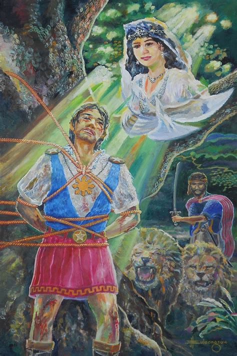 Rays Of Hope Florante At Laura Philippine Literature Oil On Canvas