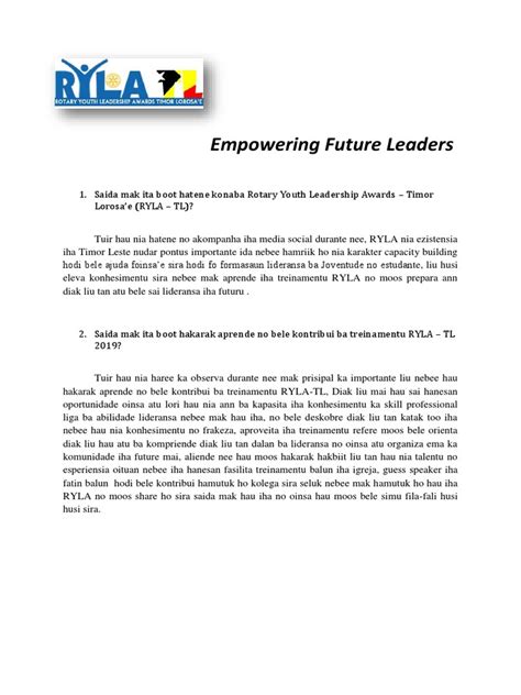 Empowering Future Leaders Pdf