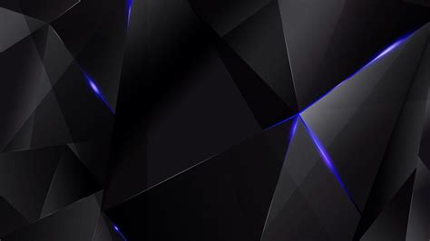 Black And Blue Shards Wallpapers Wallpaper Cave