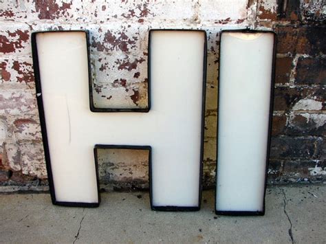 Large Reclaimed Sign Letters Vintage Industrial Salvage