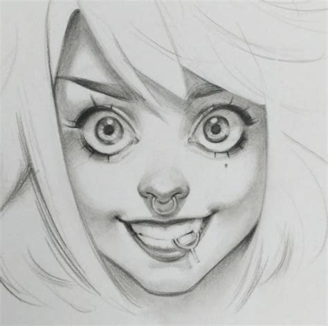 12 Anime Face Expressions Crazy Sketches Portrait Sketches Female