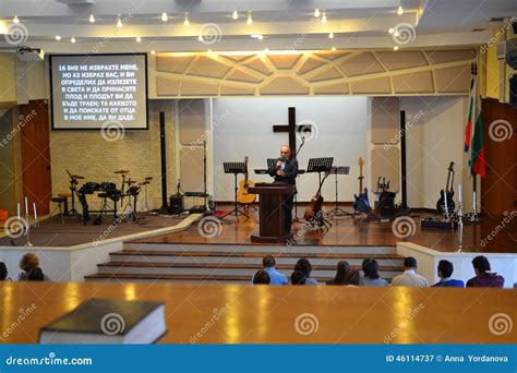 Preaching In Evangelical Church And Bible Editorial Photography Image