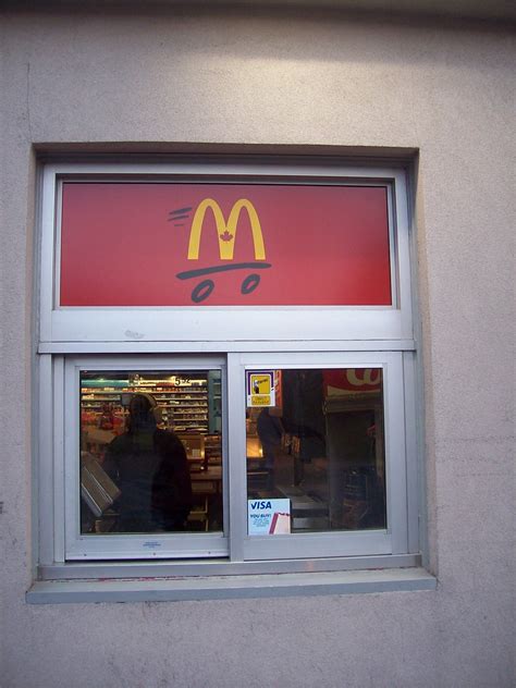The Mcdonalds Drive Thru Window On The Side Of The Sunoco Flickr