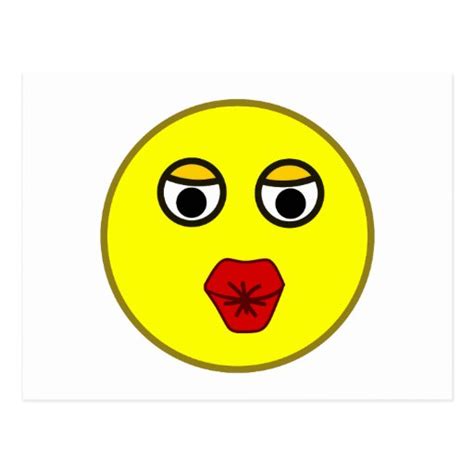 Smilie Bussi Kiss Smiley Kiss Post Cards Zazzle
