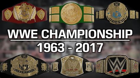 Wwe 2k17 The History Design Of The Wwe Championship 1963 2017