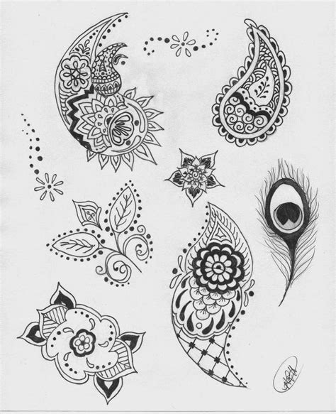 66 Images For Paper Drawing Henna Design ~ All What Veiled Woman Need