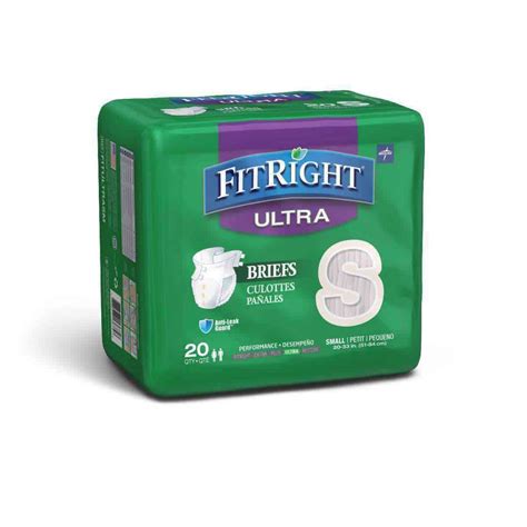 Fitright Ultra Adult Diapers Disposable Incontinence Briefs With Tabs