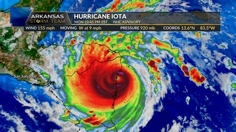 Iota Becomes First Category 5 Hurricane Of 2020 Season Latest On Record