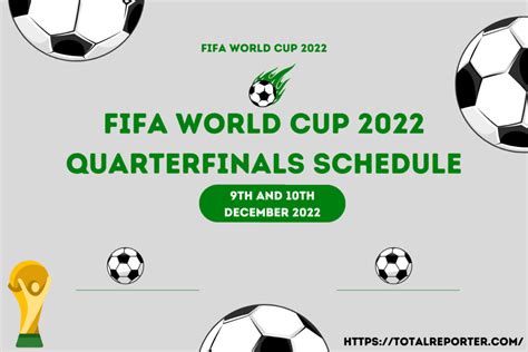 Fifa World Cup 2022 Quarterfinals Schedule Pdf Download