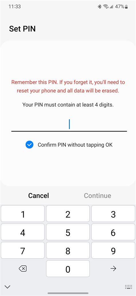 Solved Pin Passcode Needs To Press Ok To Unlock Cannot Samsung