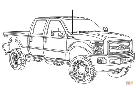 dibujo de ford f pickup truck para colorear dibujos para colorear my sexiz pix
