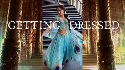 Getting Dressed As Princess Jasmine Aladdin 2019 Live Action Costume Youtube