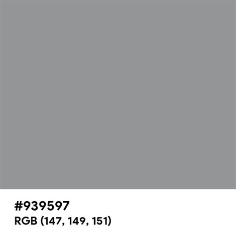 Ultimate Gray Color Hex Code Is 939597