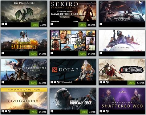 Steam Listar De Bäst Säljande Spelen 2019